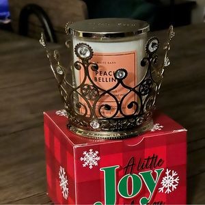 Bath & Body Works Crown Single Wick Candle Holder & Single Wick Candle Bundle
